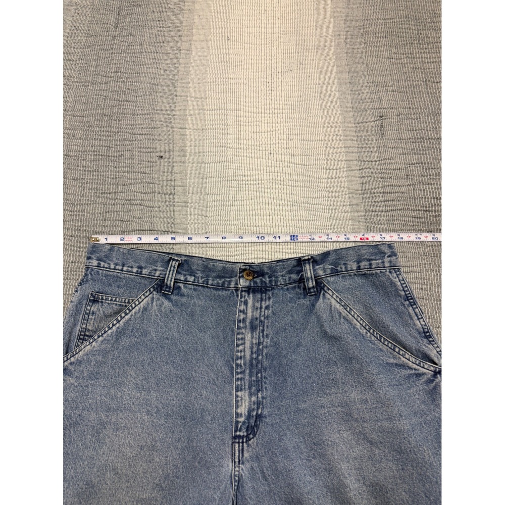 Roundtree‎ & Yorke Denim Carpenter Shorts Blue Medium Wash Mens Size 36 Cotton - Picture 3 of 6